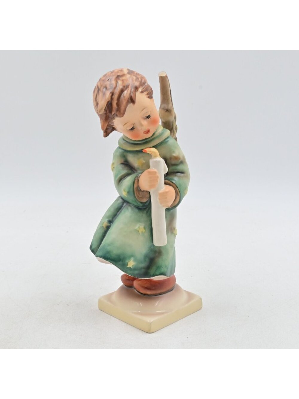 Goebel Hummel Figurine Heavenly Angel 21 Vintage Girl Candle W Germany